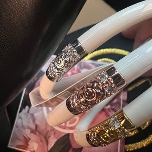 New Budhagirl bangles ivory three kings sz large